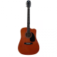 Violão Elétrico Aço Folk Cutway Myth MT41FSE Orange + Dark Brow
