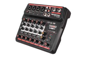 Mesa de Som Compacta Soundvoice MC6 BT
