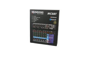 Mesa de Som Compacta Soundvoice MC8 BT