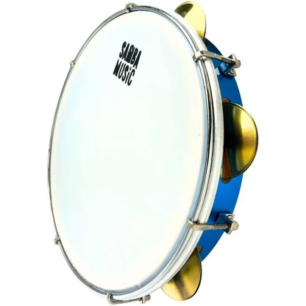 Pandeiro Samba Music Phx Pele 10'' leitosa Madeira Pvc 